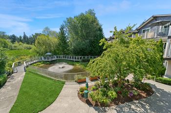 Lush landscaping